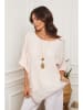 Plume Leinen-Bluse in Hellrosa