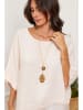 Plume Leinen-Bluse in Hellrosa