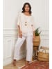 Plume Leinen-Bluse in Hellrosa