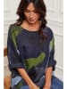 Joséfine Linnen blouse donkerblauw