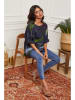 Joséfine Linnen blouse donkerblauw
