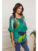 La Compagnie Du Lin Linnen blouse groen