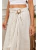 Fleur de Lin Linnen rok beige