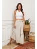 La Compagnie Du Lin Leinen-Rock in Beige