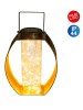 näve Solarna lampa LED w kolorze złoto-brązowym - 19,5 x 26 x 12,5 cm