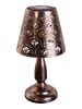 näve Ledsolar-tafellamp "Elsa" bruin - (H)30,8 x Ø 16,5 cm