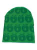 Småfolk Dwustronna czapka w kolorze zielonym ze wzorem