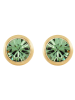 METROPOLITAN Pozłacane kolczyki-wkrętki z kryształami Swarovski