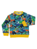 Småfolk Sweatshirt "Dinosaurier" blauw/geel