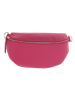 Zwillingsherz Skórzana torebka w kolorze różowym - 23 x 14 x 7 cm
