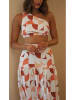 LA Angels 2-delige outfit wit/rood/oranje