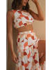 LA Angels 2-delige outfit wit/rood/oranje