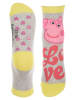 Peppa Pig Socken in Grau/ Gelb