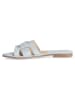 Mexx Leren slippers "Jacey" lichtblauw