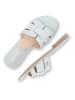 Mexx Leren slippers "Jacey" lichtblauw