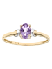 Diamant Exquis Gold-Ring mit Edelstein
