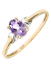 Diamant Exquis Gold-Ring mit Edelstein