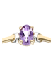 Diamant Exquis Gold-Ring mit Edelstein