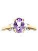 Diamant Exquis Złoty pierścionek z ametystem