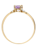 Diamant Exquis Złoty pierścionek z ametystem