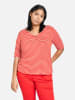 SAMOON Shirt rood/wit