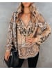 Milan Kiss Bluse in Braun
