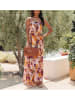 Milan Kiss Kleid in Orange/ Rosa