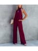 Milan Kiss Jumpsuit in Bordeaux