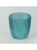 Boltze 4-delige set: windlichten "Marilu" turquoise - (H)7 x Ø 7 cm