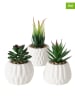 Boltze 3-delige set: kunstplanten groen - (H)15 cm