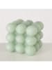 Boltze 3-delige set: kaarsen "Bubble" mintgroen/lichtroze - 3x 138 g