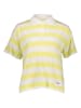 Herrlicher Poloshirt in Gelb/ Weiß