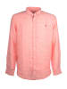 U.S. Polo Assn. Lniana koszula - Regular fit - w kolorze brzoskwiniowym
