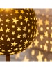 Profigarden Solarna lampa ogrodowa LED w kolorze brązowym na trzonku - wys. 53 x Ø 18 cm