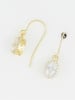 L'exception Gouden oorhangers "Henley" met edelstenen