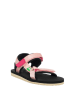 Benetton Sandały w kolorze czarno-jasnoróżowym
