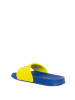 Benetton Pantoletten in Blau/ Gelb