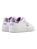 Benetton Sneakersy w kolorze srebrno-biało-fioletowym