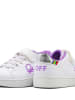 Benetton Sneakers wit/paars/zilverkleurig