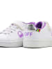 Benetton Sneakersy w kolorze srebrno-biało-fioletowym