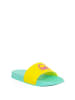 Benetton Klapki w kolorze turkusowo-żółto-fioletowym