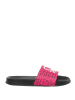 Benetton Klapki w kolorze czarno-różowo-białym