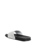 Benetton Slippers zwart/wit/paars
