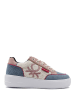 Benetton Sneakers in Blau/ Rosa/ Creme