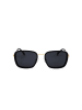 Polaroid Okulary przeciwsłoneczne unisex w kolorze czarno-złotym