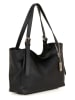 Anna Morellini Leder-Schultertasche in Schwarz - (B)32 x (H)23 x (T)13 cm