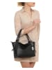 Anna Morellini Leder-Schultertasche in Schwarz - (B)32 x (H)23 x (T)13 cm