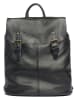 Anna Morellini Leder-Rucksack "Montichiari" in Schwarz - (B)31 x (H)37 x (T)15 cm