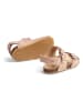 Wheat Leder-Sandalen "Clare Flower" in Rosa