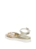 Patrizia Pepe Leder-Sandalen in Gold/ Silber